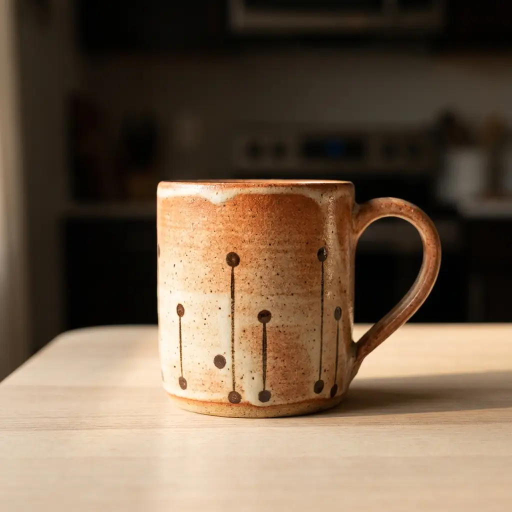 Tasse mit Punkt-Muster